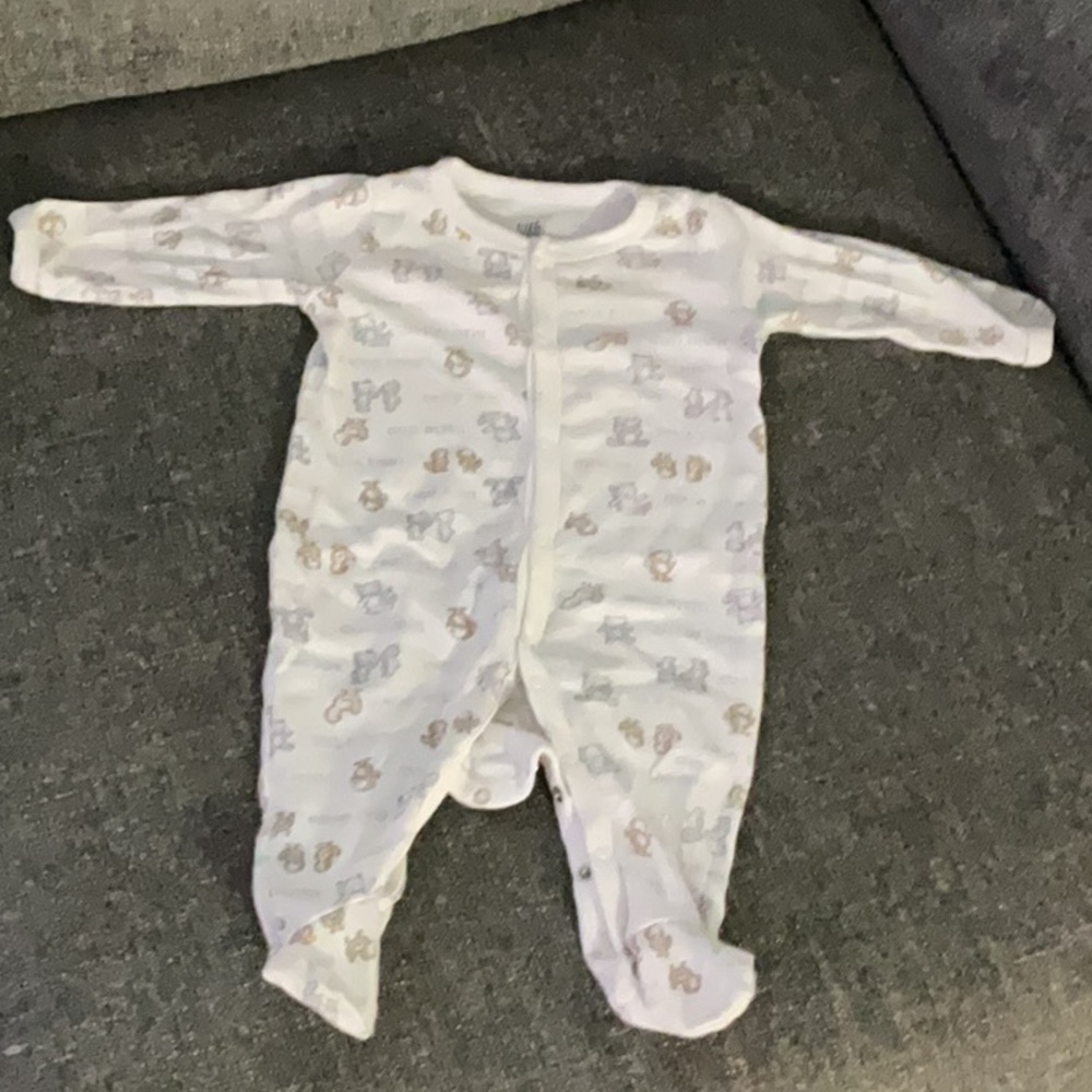 White and Brown Footies One Piece Collection